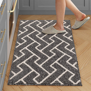 Non Slip Absorbent Indoor Doormat Washable Dirt Resistant Entryway Mat