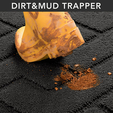 Indoor Doormat- Non-Slip TPR Backing Absorbent Washable Low-Profile Door Mat