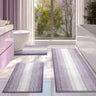 Bathroom Rug Set 3-Piece, U-shaped toilet mat, Ultra-Soft Chenille Non-Slip Bath Mats