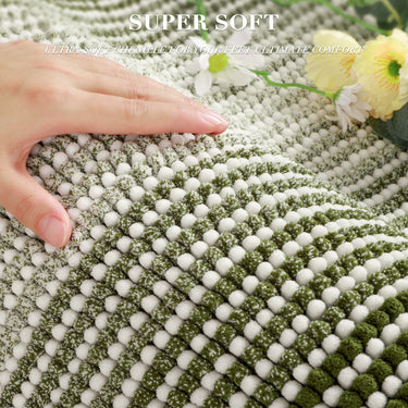 Bathroom Rug Set 3-Piece, U-shaped toilet mat, Ultra-Soft Chenille Non-Slip Bath Mats